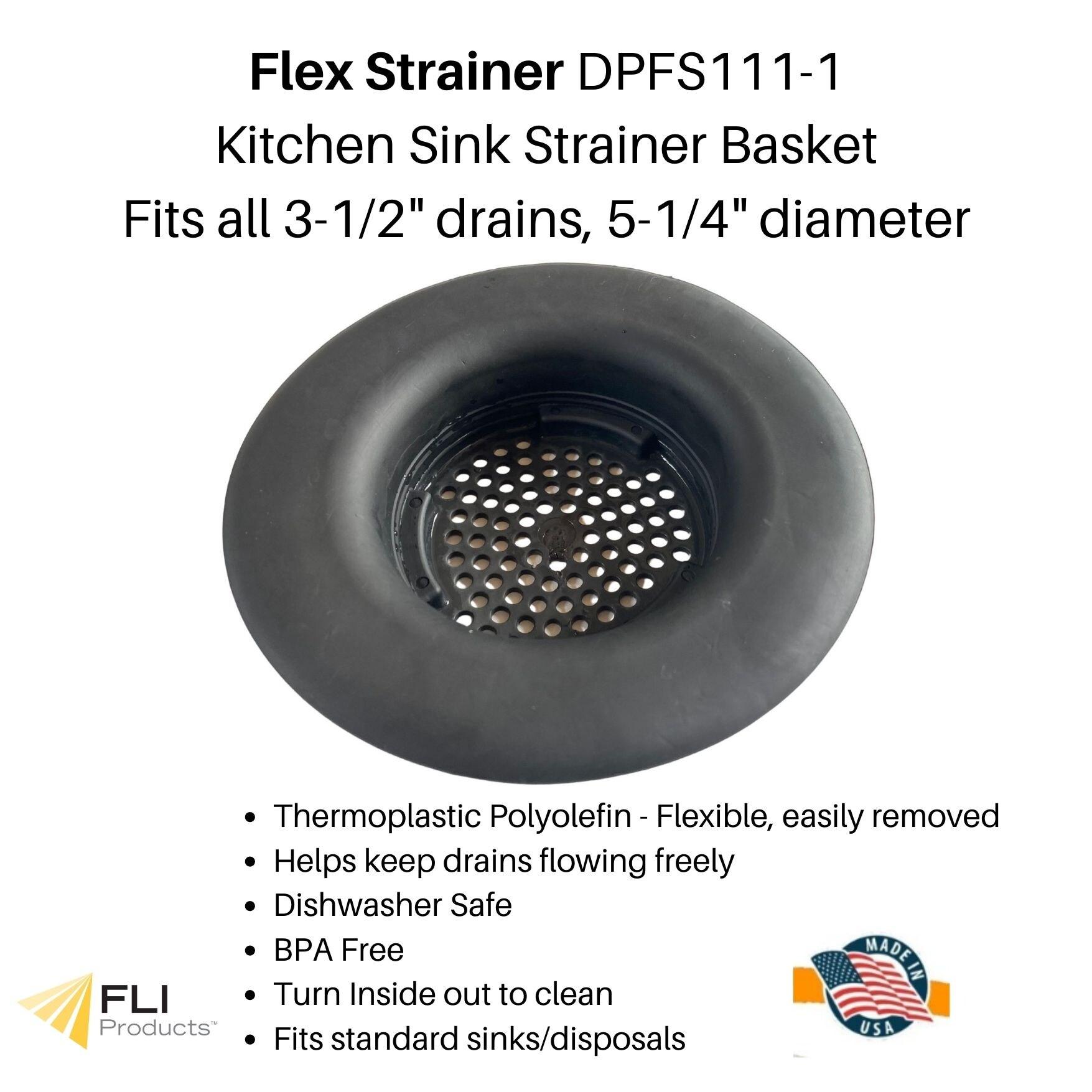 Black Rubber Kitchen Sink Strainer Basket Replacement
