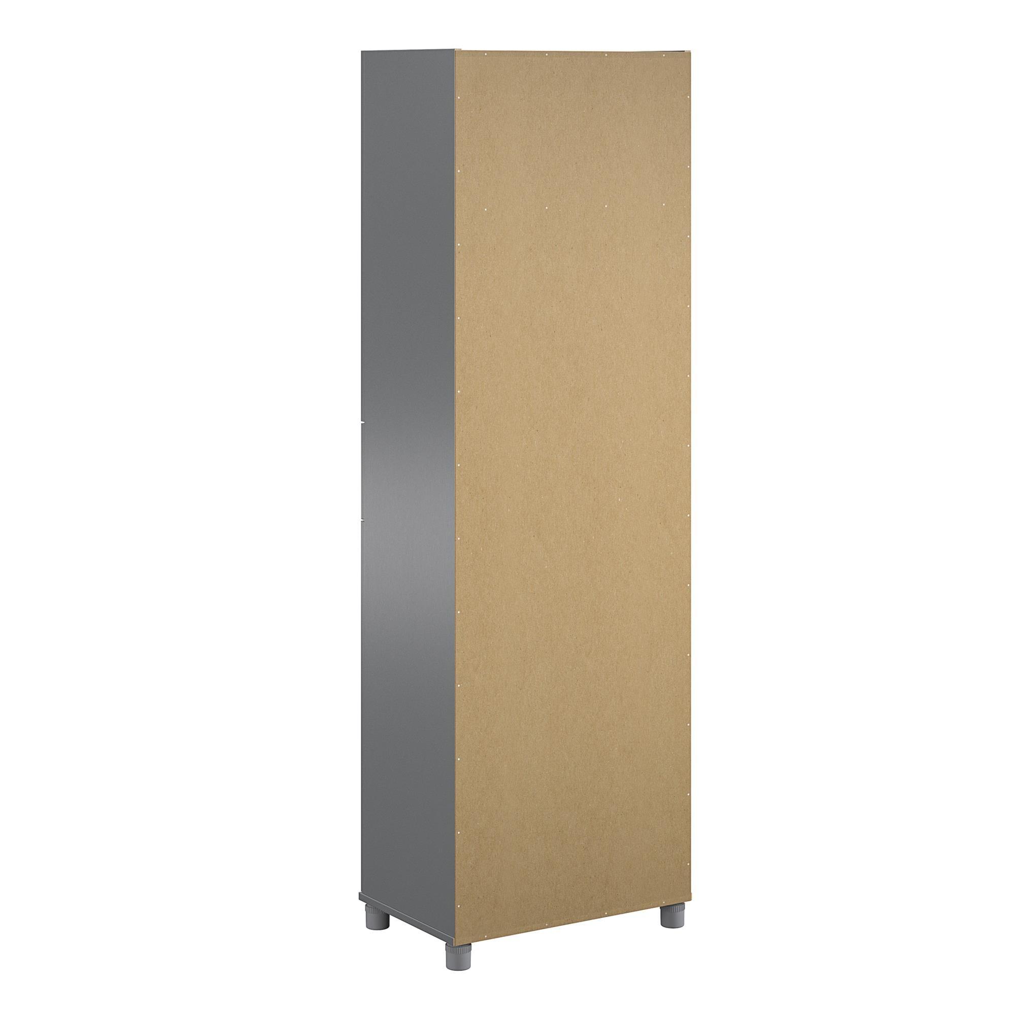 Camberly 4 Door/1 Drawer Storage Cabinet, Graphite Gray