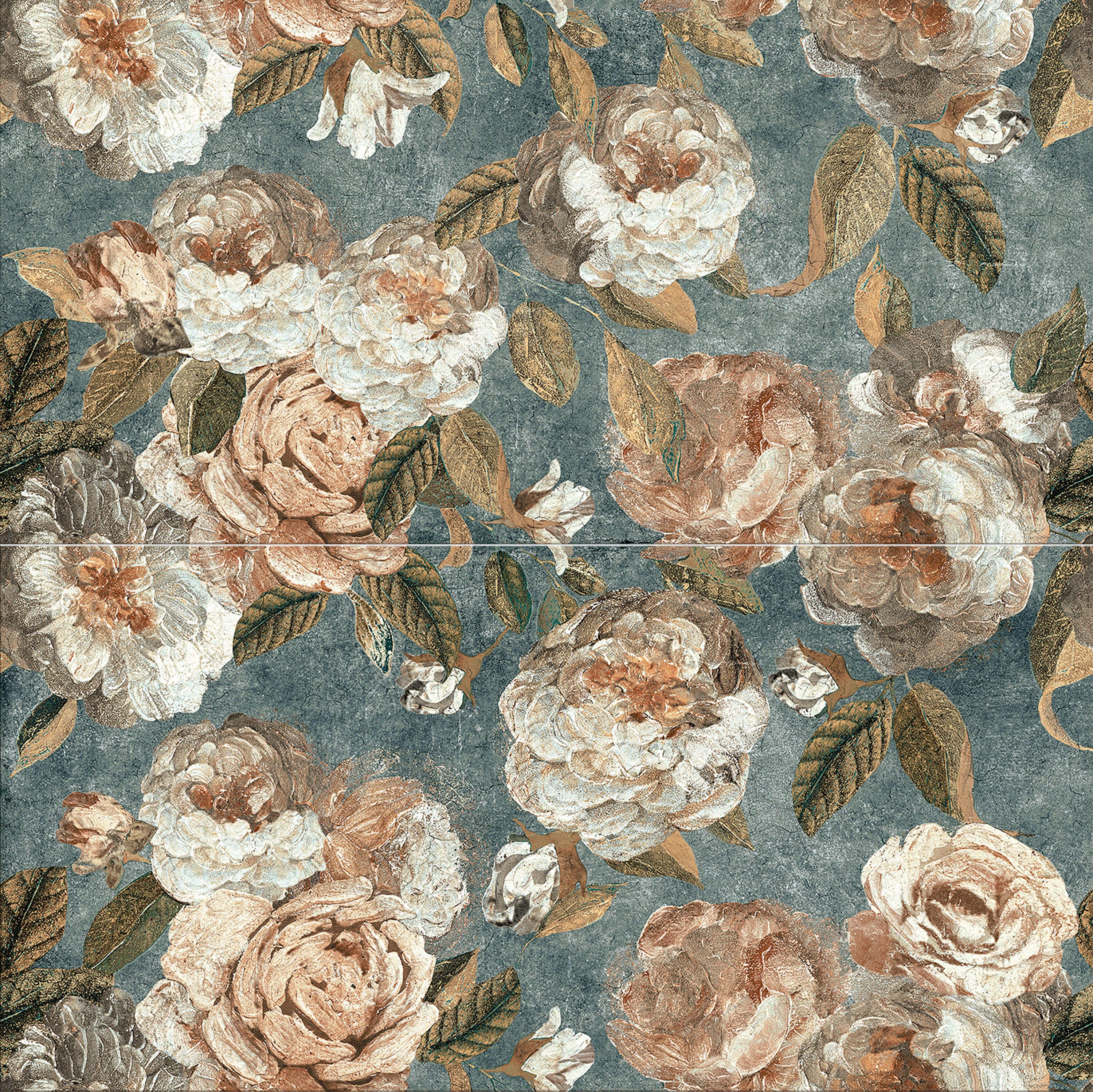 Merola Tile Parete Fiori 24" x 47" Porcelain Natural / Floral Wall & Floor Tile