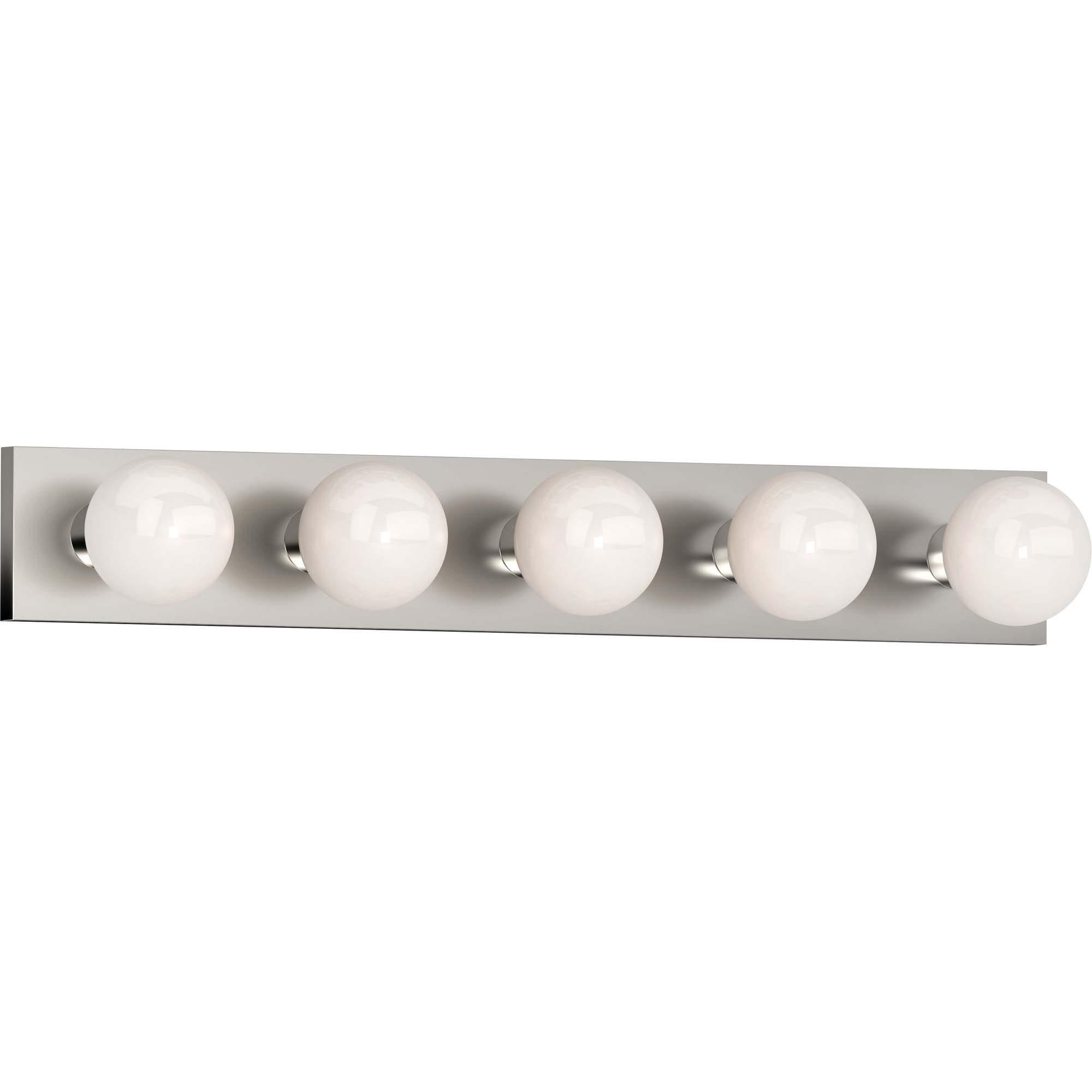 Volume Lighting V1025 5 Light 30" Width Bathroom Vanity Strip - Nickel