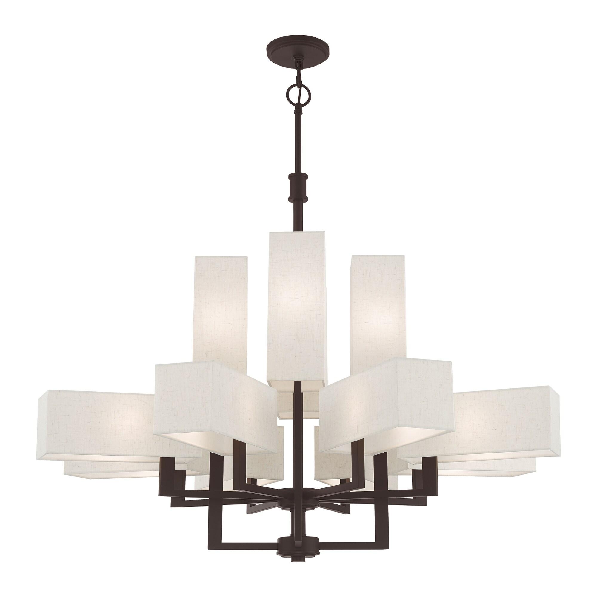 Livex Lighting Rubix 12 - Light Chandelier in  Bronze