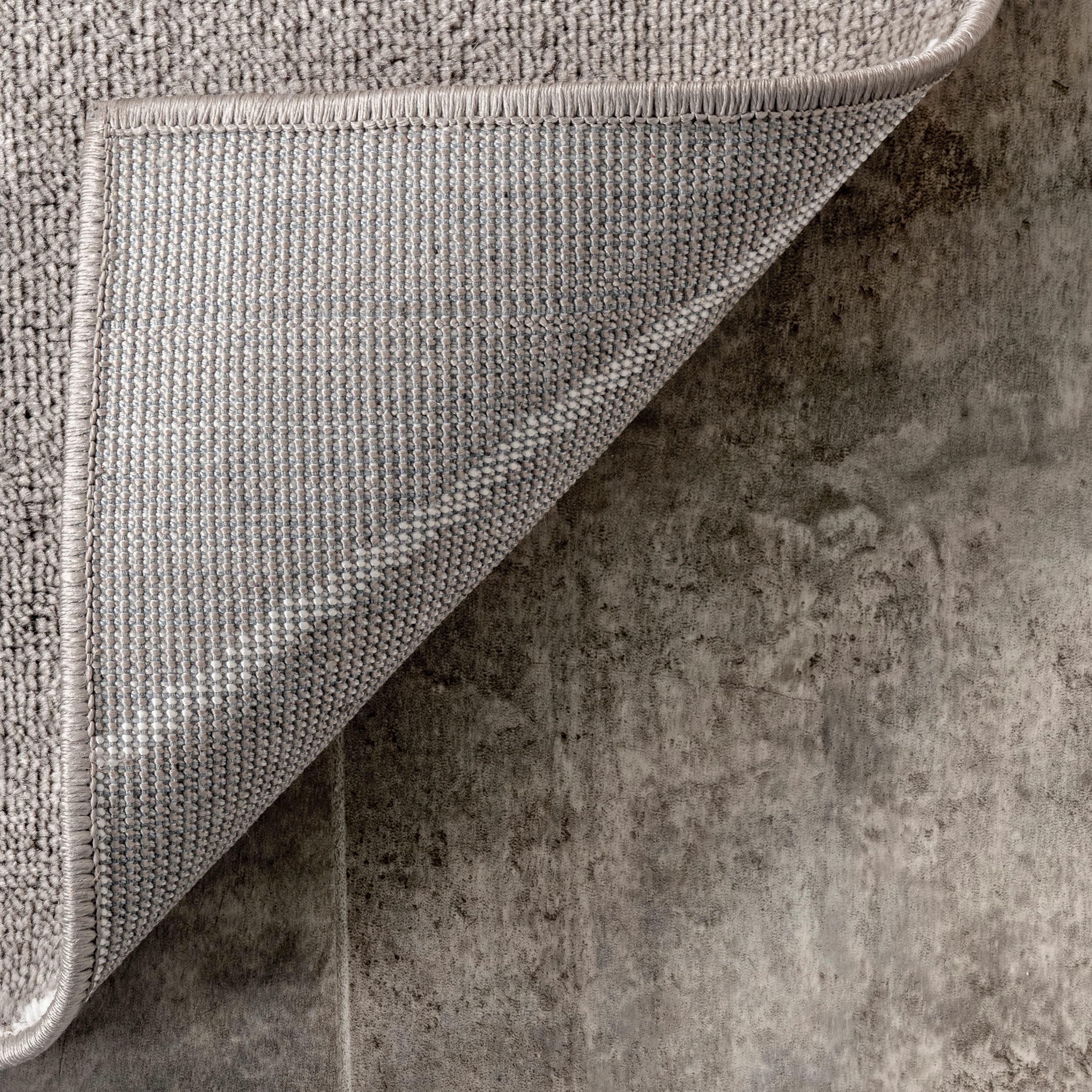 Nuloom Veronica Geometric 4x6 Indoor Area Rug for Living Room Bedroom Dining Room Kitchen, Grey/Ivory