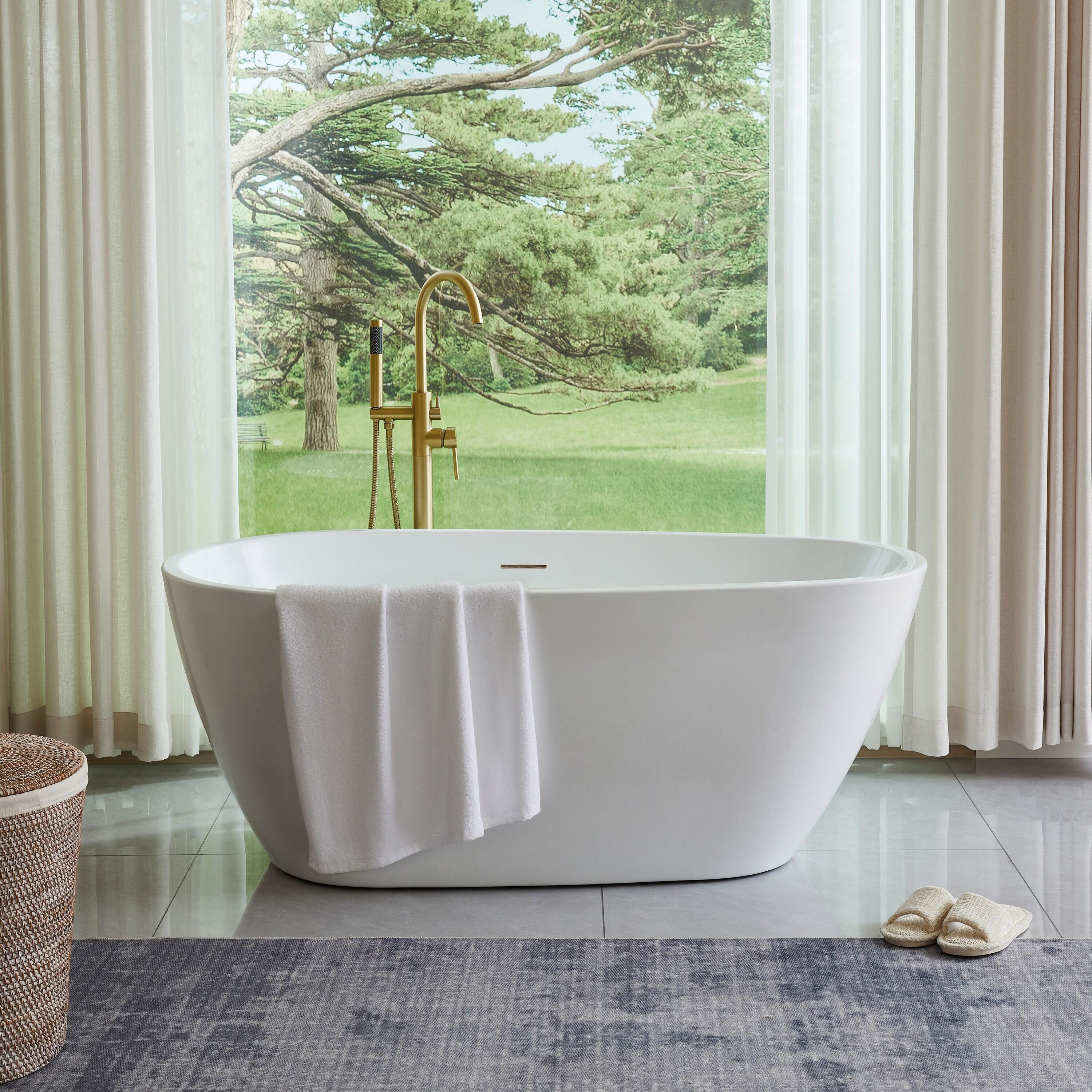 Freestanding Soaking Acrylic Bathtub