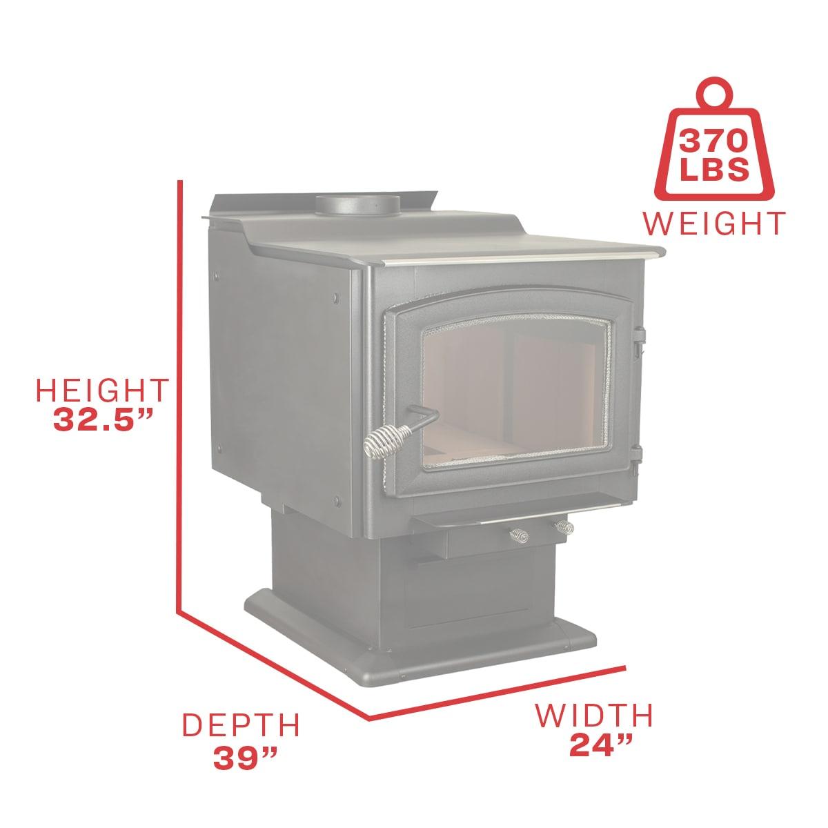Ashley Hearth 3200 Square Feet Direct Vent Freestanding Stove with Blower
