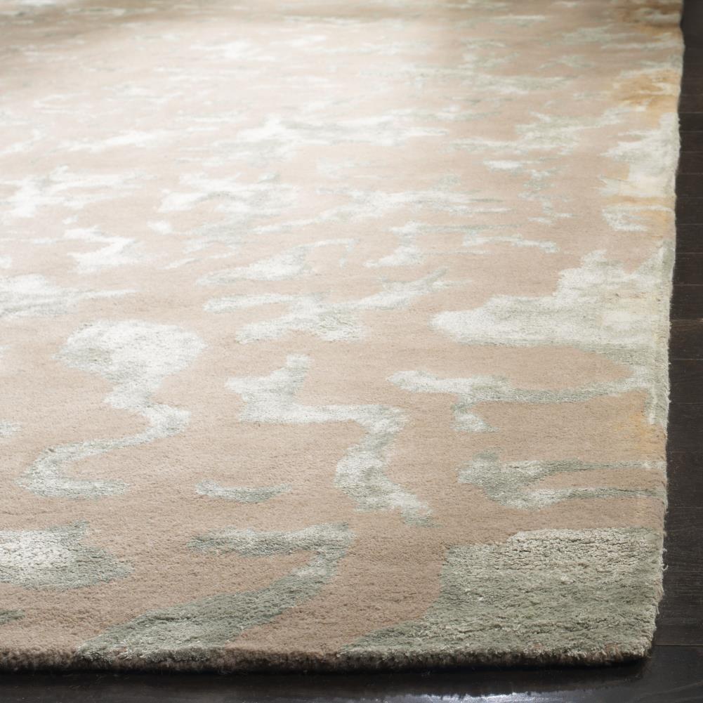 Soho SOH525 Hand Tufted Runner Rug - Taupe/Light Blue - 2'6"x10' - Safavieh.