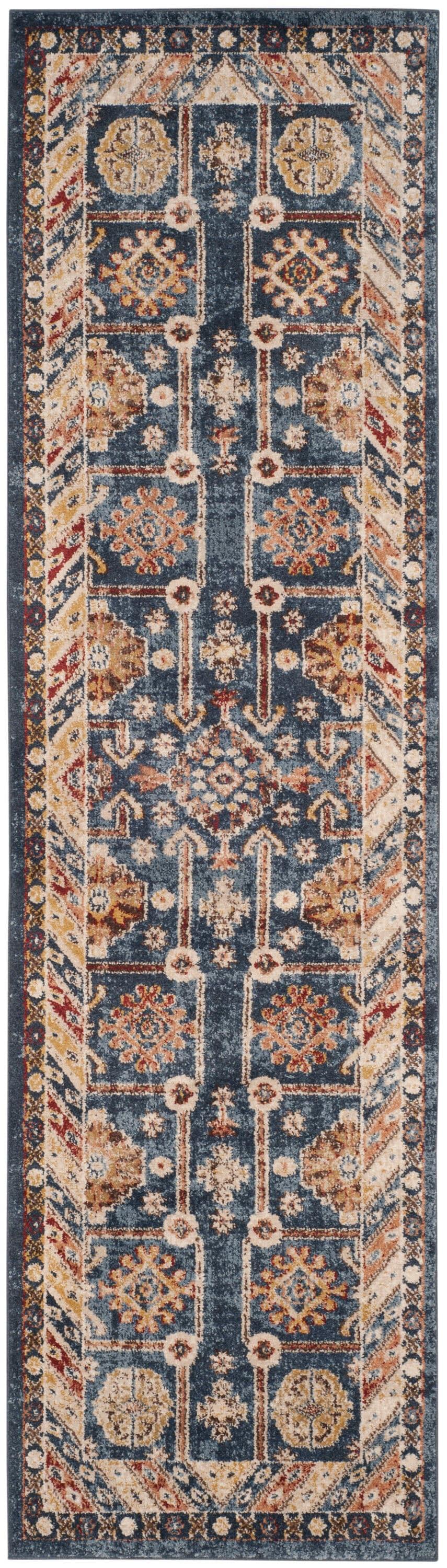 SAFAVIEH Bijar Johann Oriental Runner Rug, Royal/Ivory, 2'3" x 10'