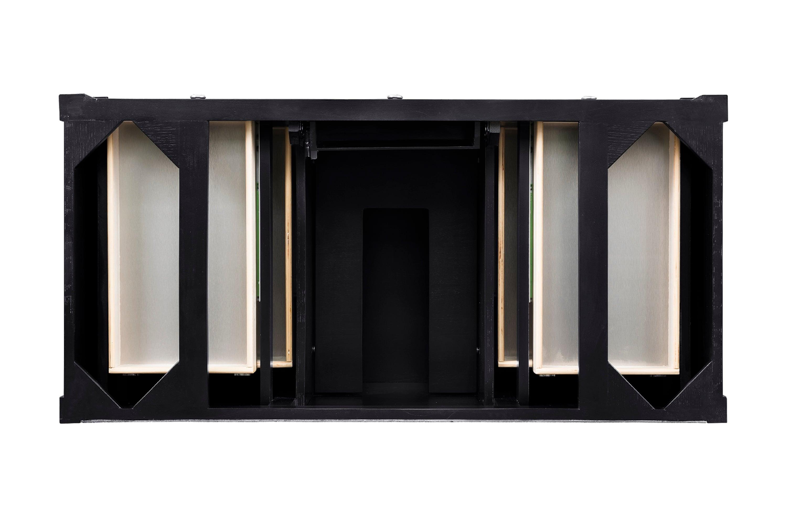 Black Onyx 48" Plywood Single Bathroom Vanity Base with Backsplash