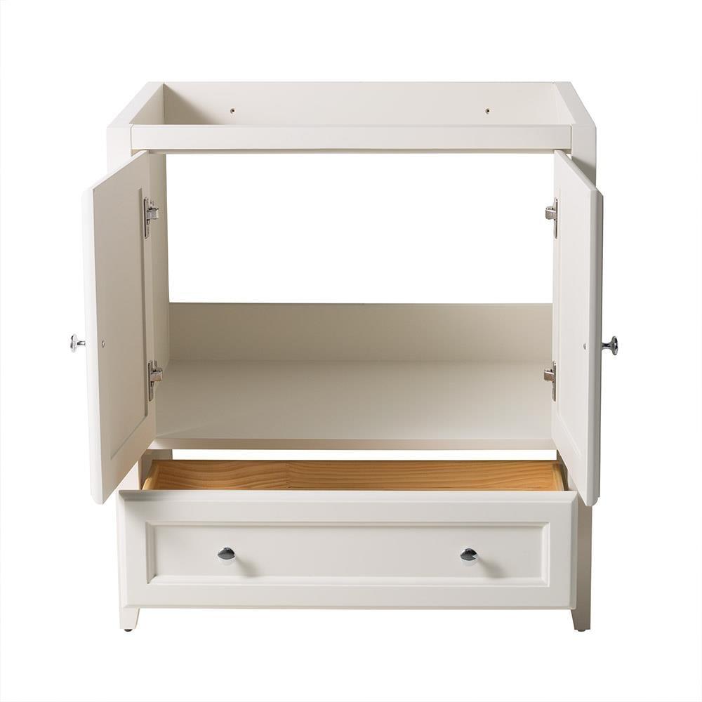 Antique White Engineered Wood Freestanding Bathroom Vanity Base Cabinet