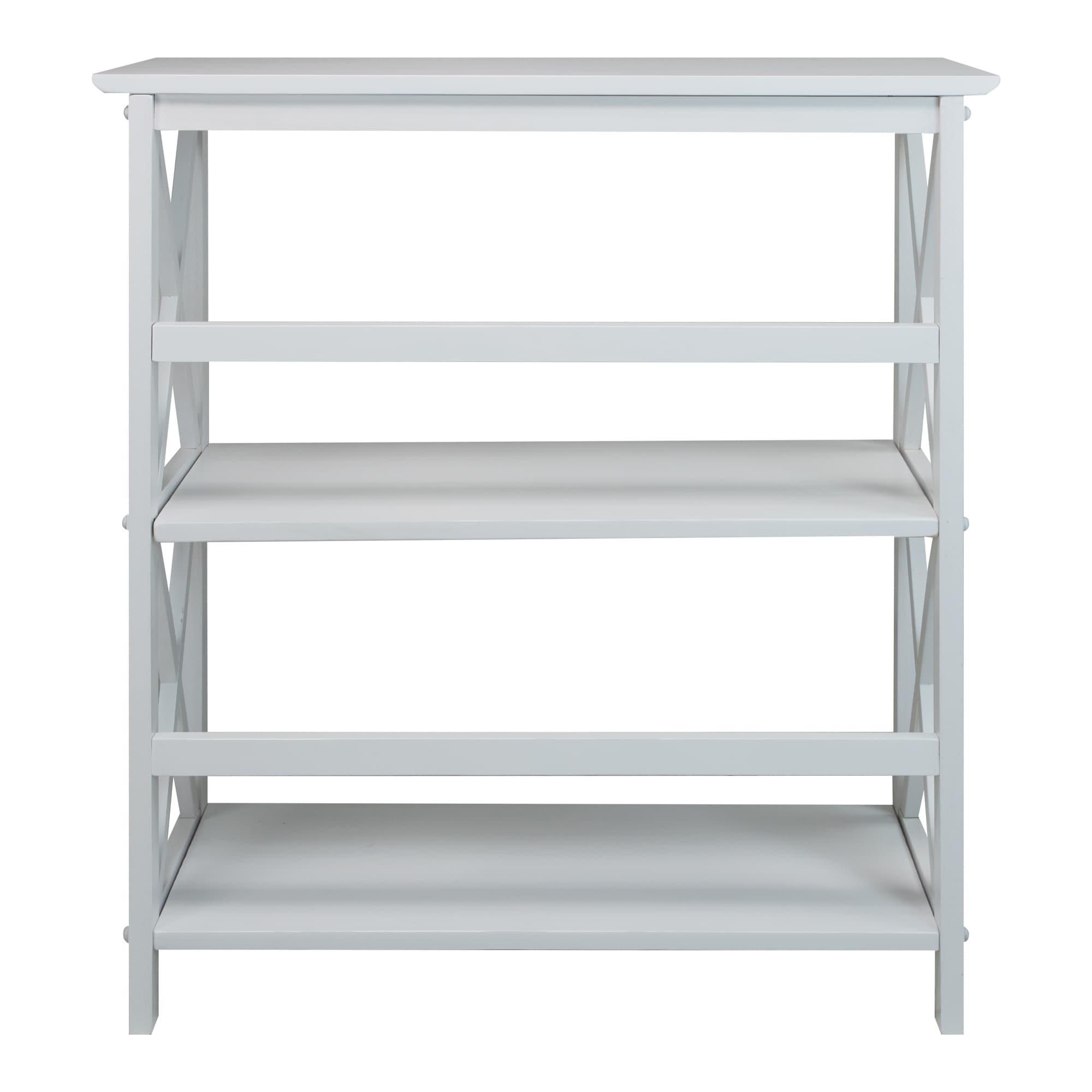 Ebern Designs Solid Wood Etagere Bookcase