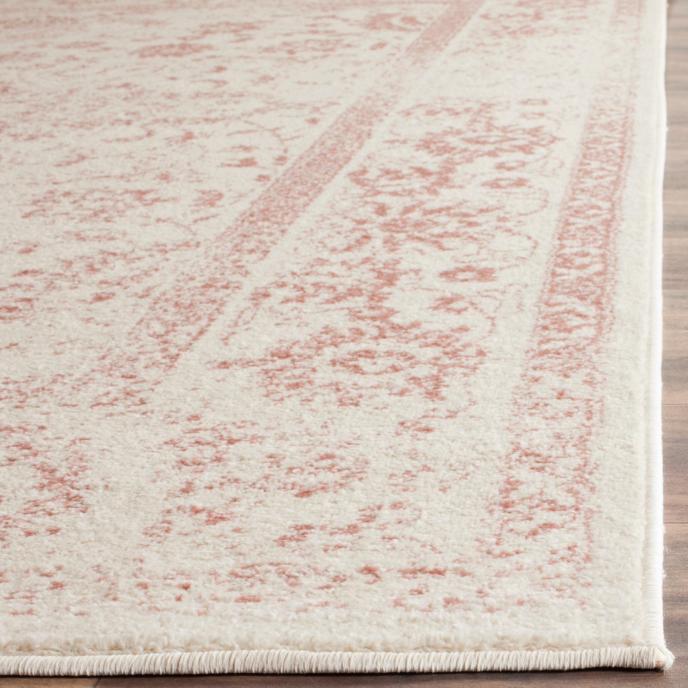 Adirondack ADR109 Machine Made Indoor Area Rug - Ivory/Rose - 11'x15' - Safavieh