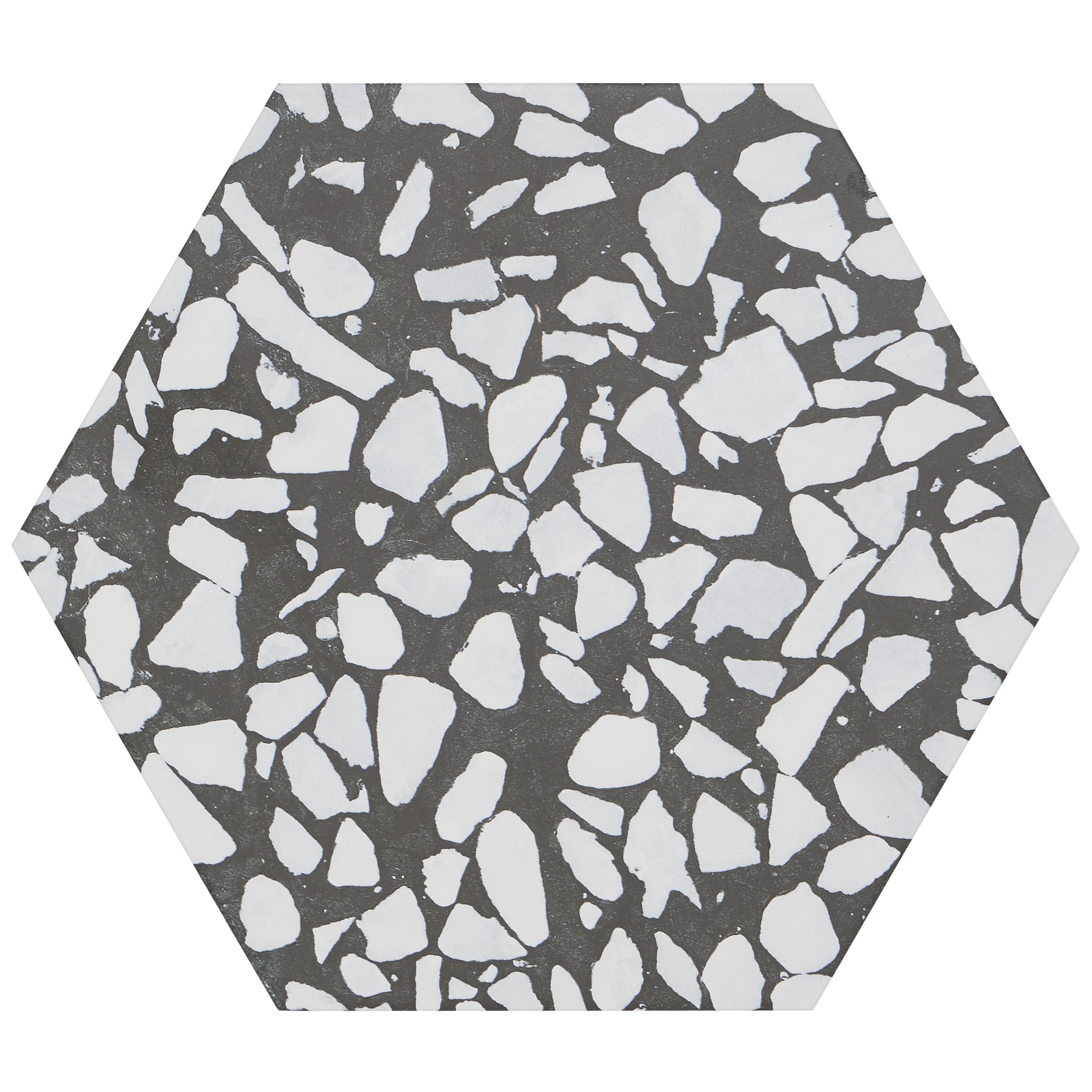Jurassic Hex 9" Terrazzo Look Porcelain Floor & Wall Tile (8.07 Sq. Ft. / Case)