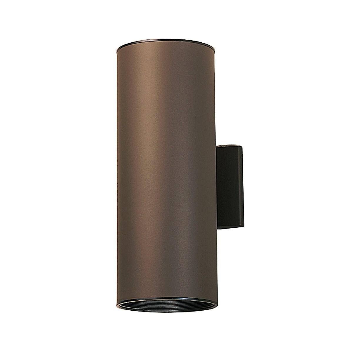 Kichler 2 -Light 15-in H Bronze Hardwired Outdoor Wall Light