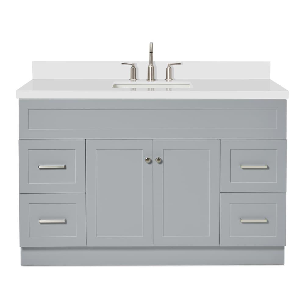 Ariel F055s-Wq-Vo Hamlet 55" Freestanding Single Basin Vanity Set - Grey