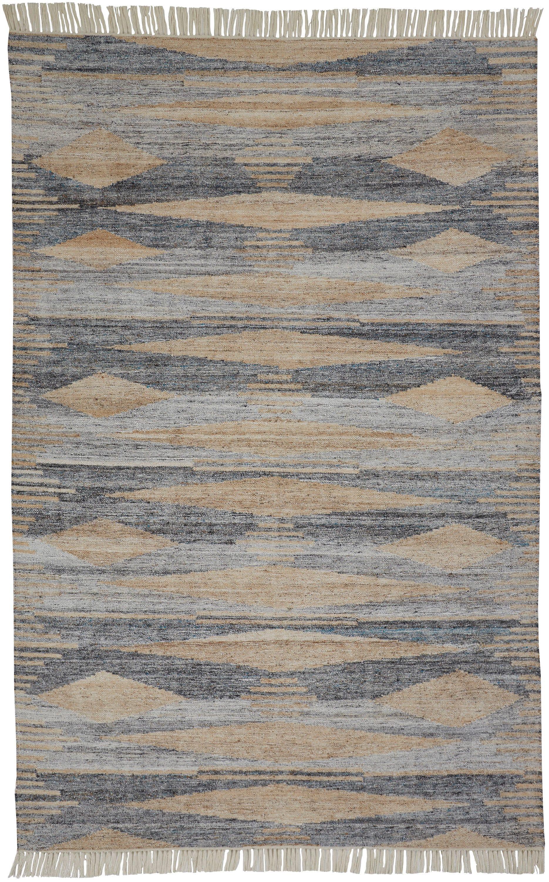 Beckett Transitional Moroccan Gray/Tan/Silver Area Rug