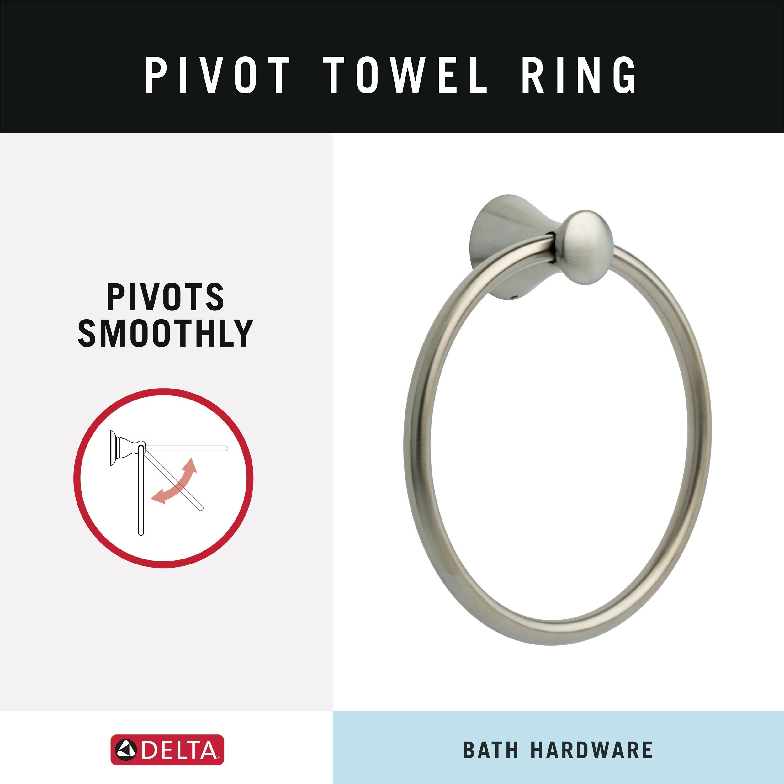 Lahara Wall Mount Round Closed Towel Ring Bath Hardware Accessory