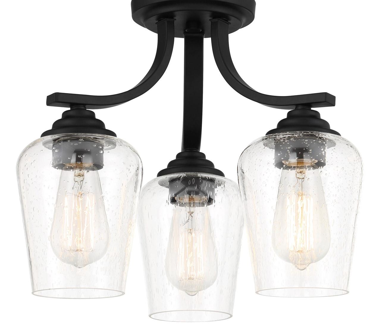 3 Light Convertible Chandelier-Coal Finish    -Traditional Installation Minka Lavery 4926-66A