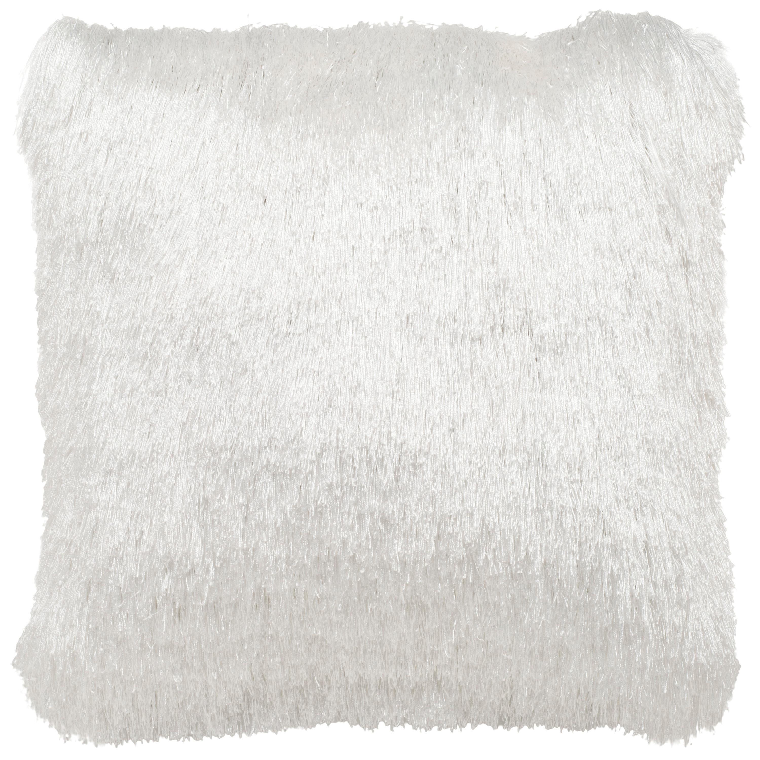 Indoor/Outdoor Shag Pillow - Pearl - 20"X20" - Safavieh