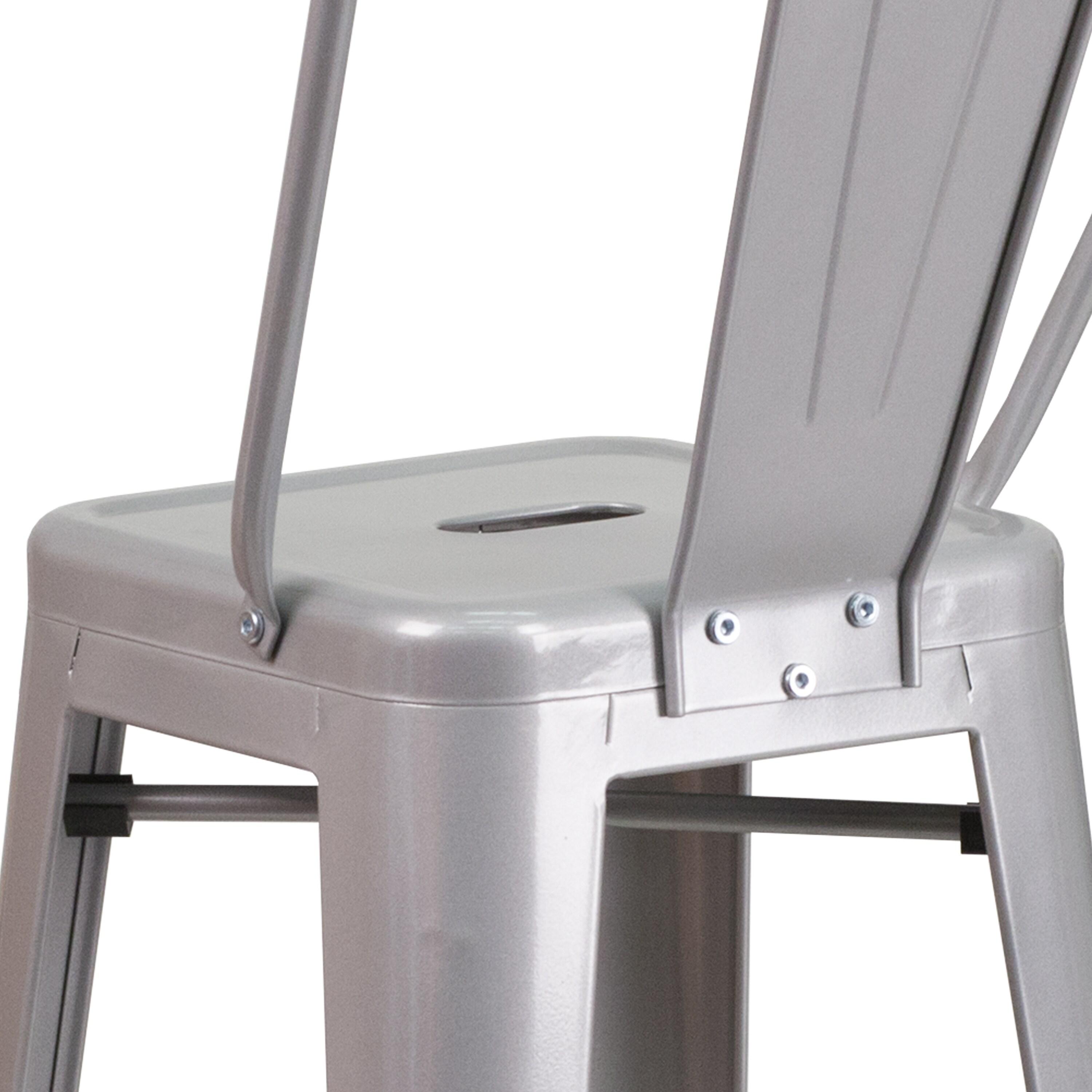 Flash Furniture Metal Outdoor Stool