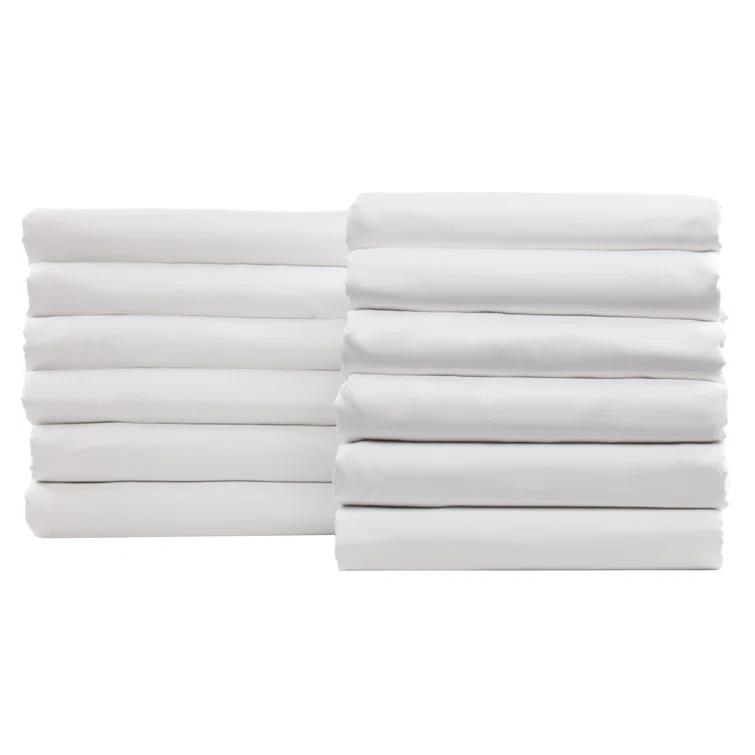 1888 Mills Dependability Deep Pocket 180 Thread Count Cotton Blend Percale Case Pack (Set of 12)