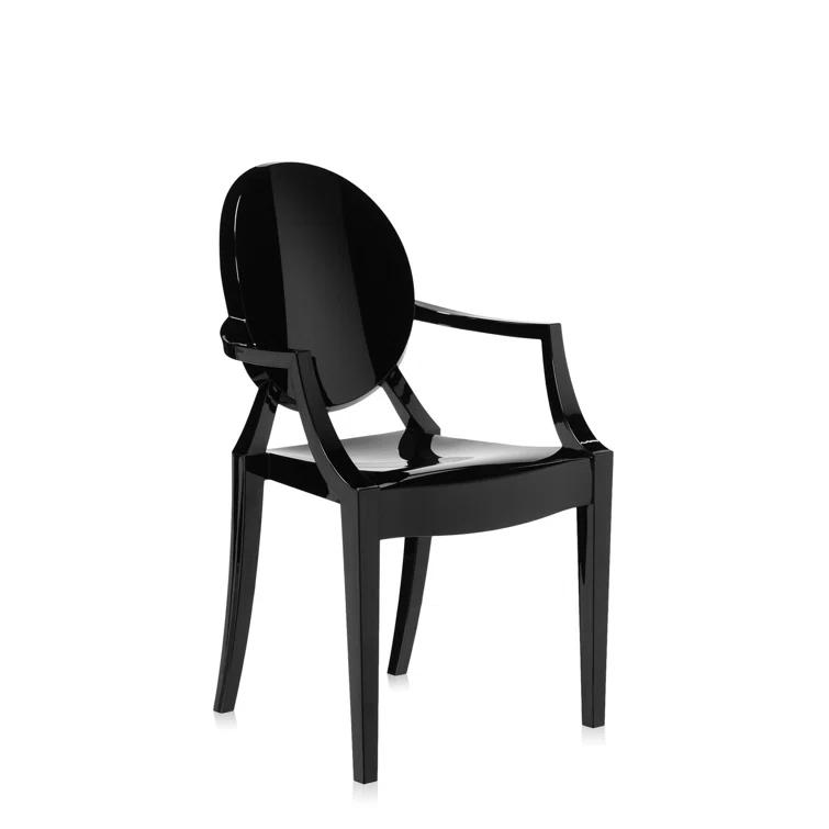Louis Ghost Outdoor Stacking Dining Armchair