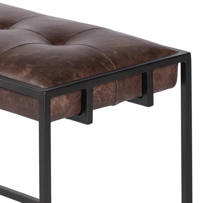 Jazelle Genuine Leather Bench