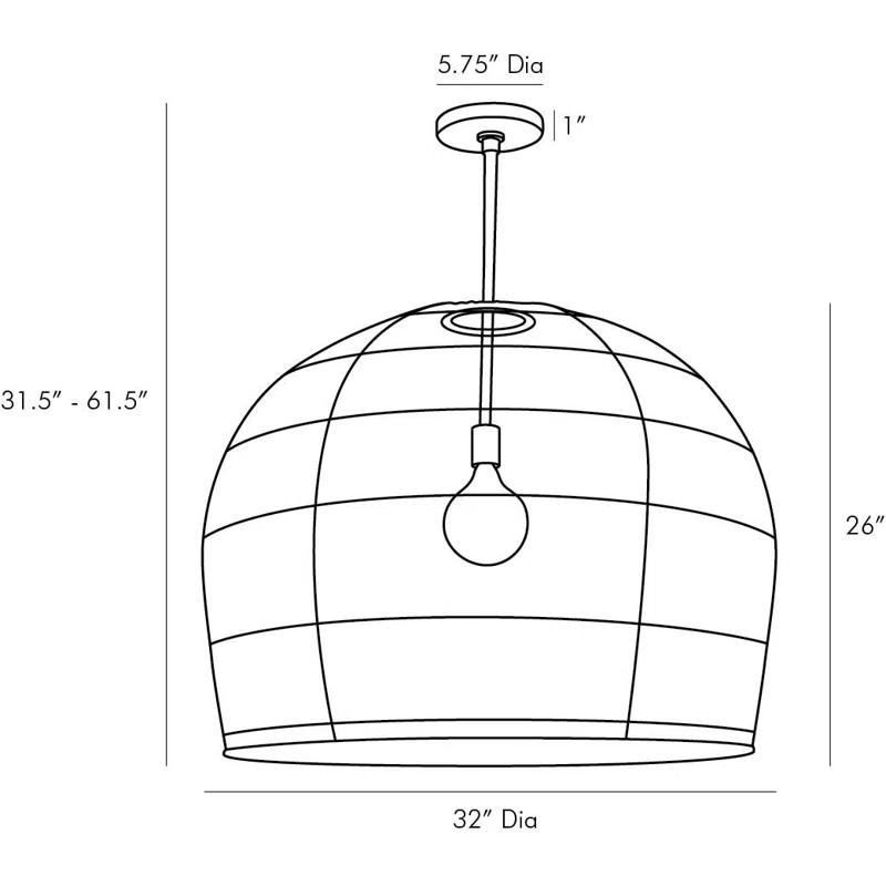 Swami Pendant Light by Arteriors - Large