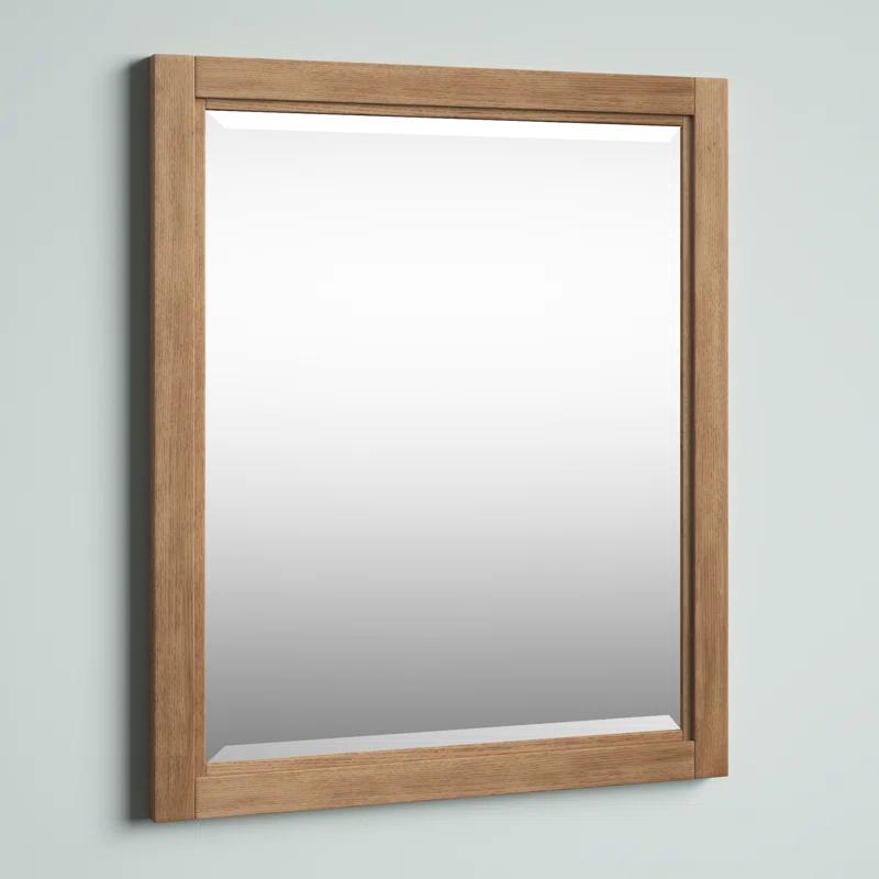 Mercury Row® Bucher Solid And Engineered Wood Flat Mirror
