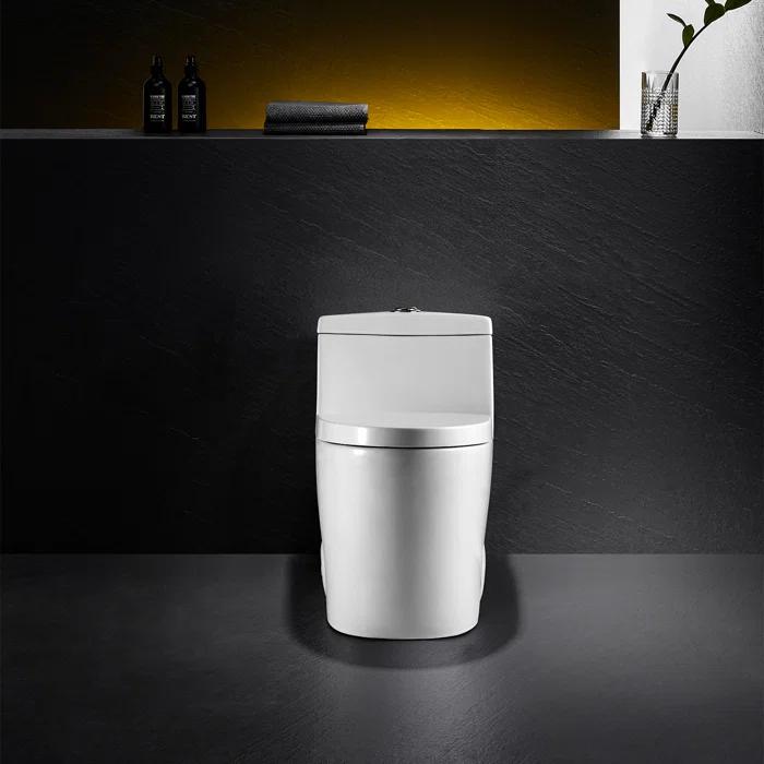 Altair Savona 1.6 Gallons GPF Elongated Comfort Height Floor Mounted One-Piece Toilet (Seat Included)