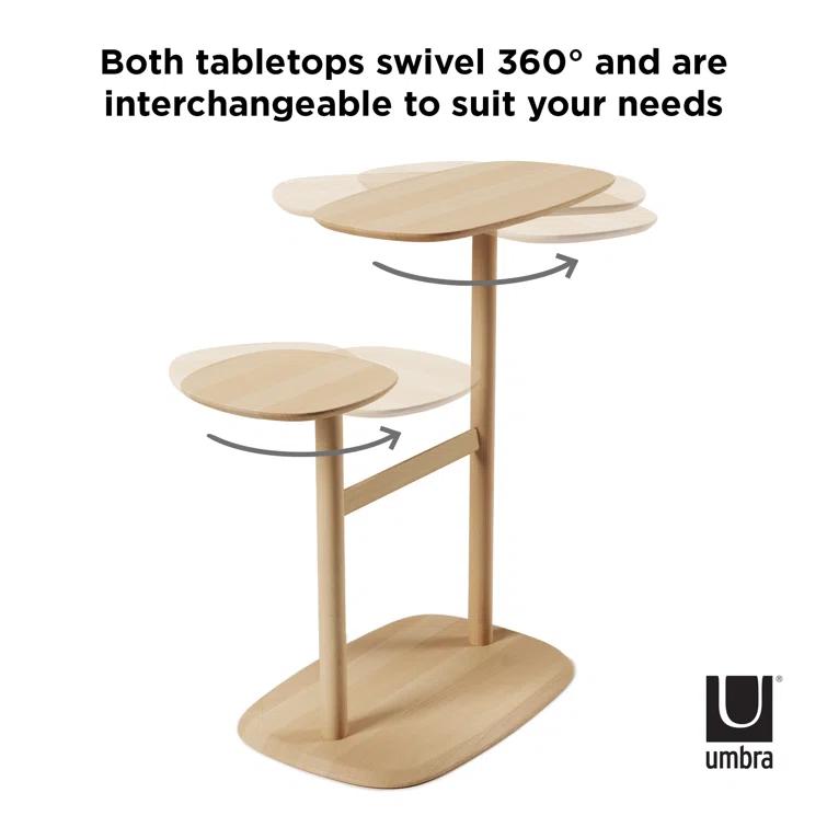 Swivo Solid Wood End Table