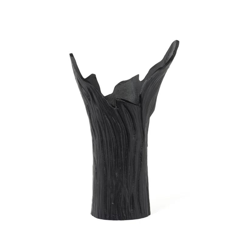 Gild Design House Nicolette Metal Table Vase, Small Black