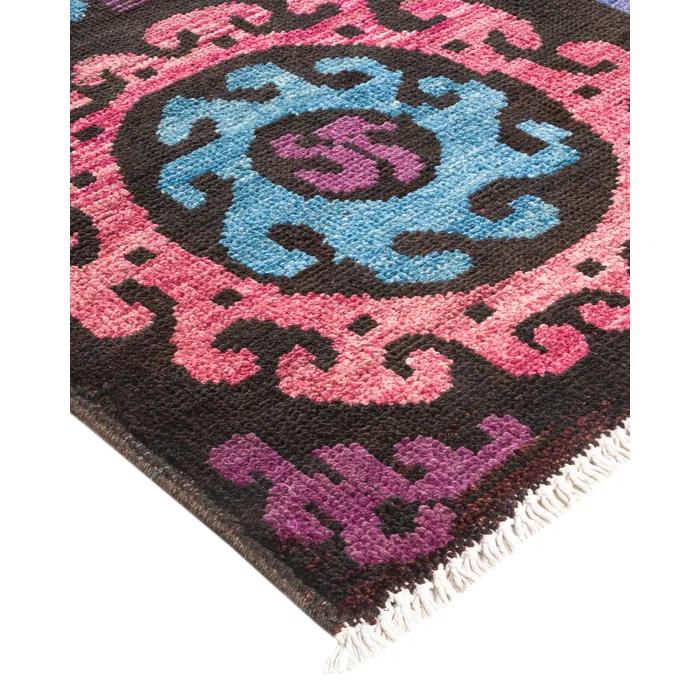 Vernabelle One-of-a-Kind 6' 5" X 9' 1" Hand Knotted Area Rug