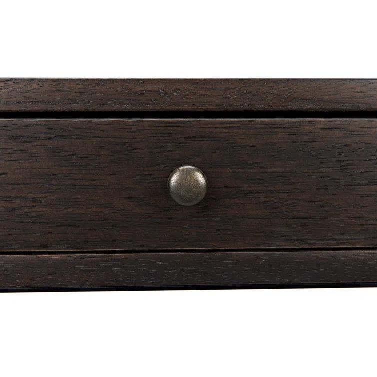 Truss Solid Wood Top Metal Base Writing Desk
