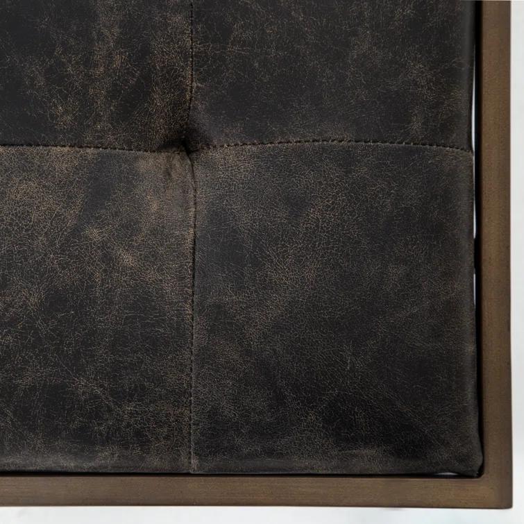 Ford Rectangular Leather End Table (23.5")