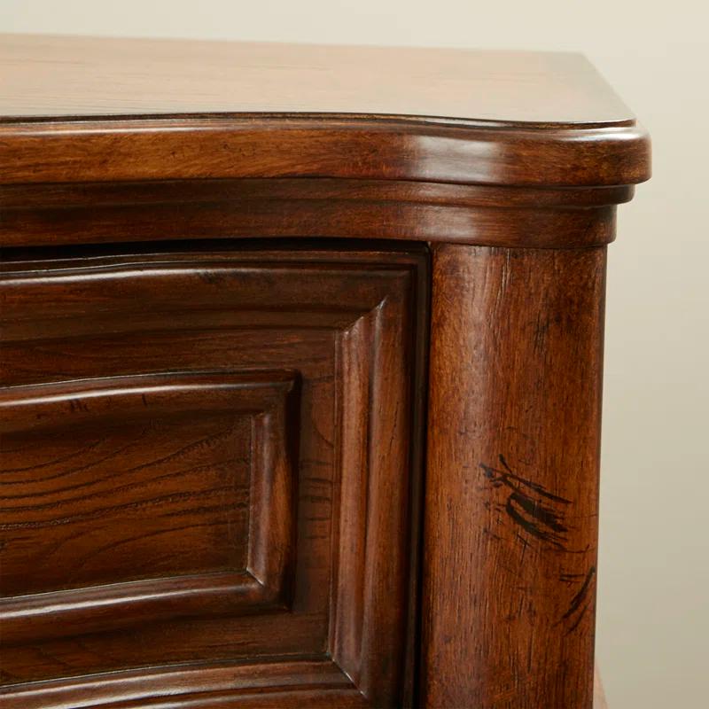 Vintage Oak 72" Console Table with Storage