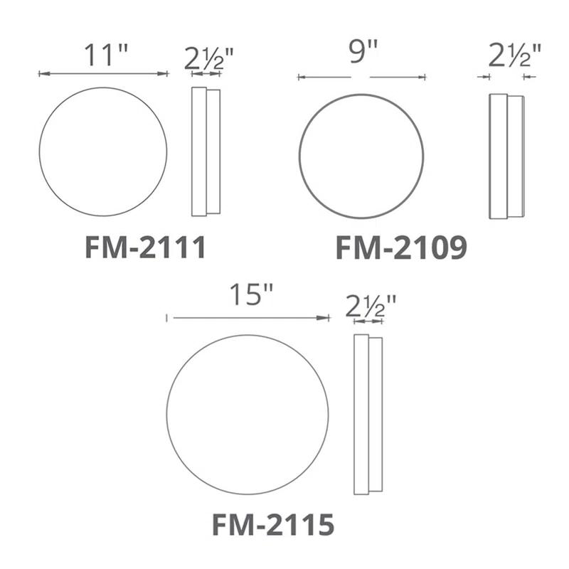 Circa Glass LED Flush Mount