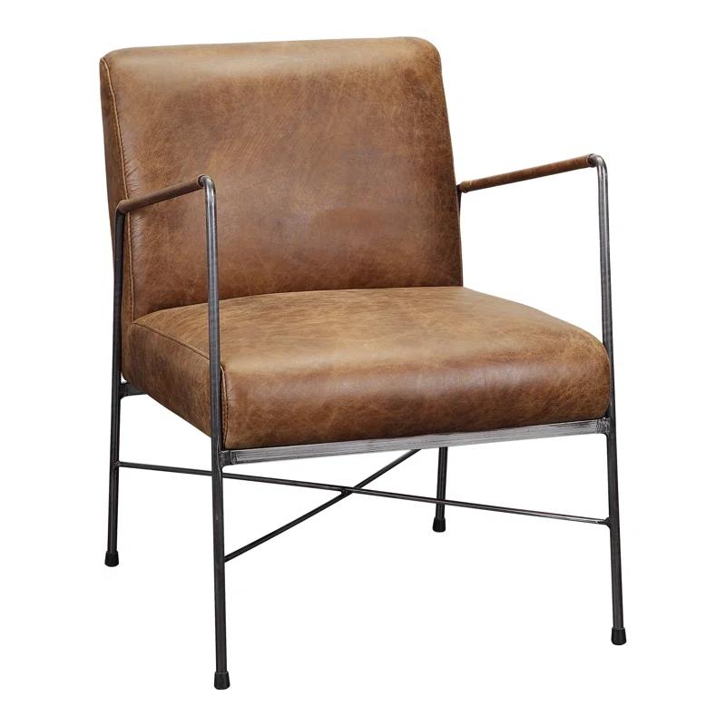 Ivie Leather Accent Chair