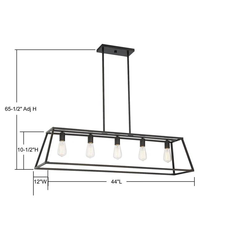 Clare 5 Light Metal Dimmable Kitchen Island Chandelier