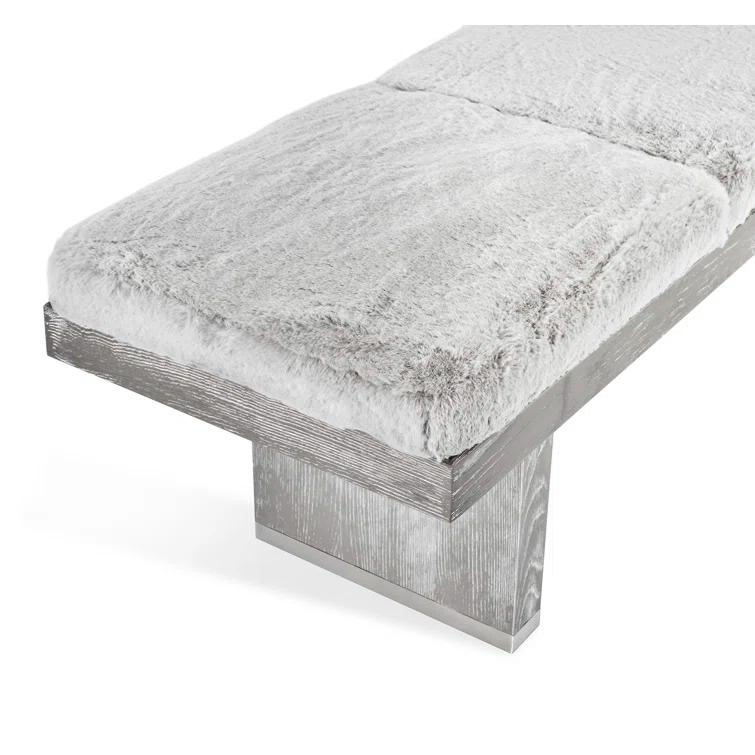 Aaron Faux Fur Upholstered Bench
