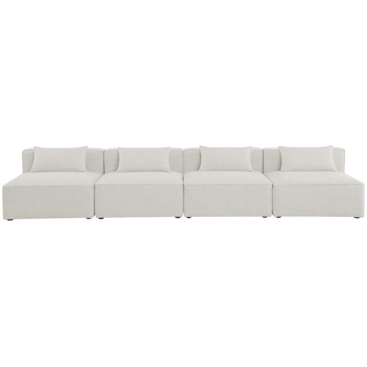 Cube 144'' Upholstered Sofa