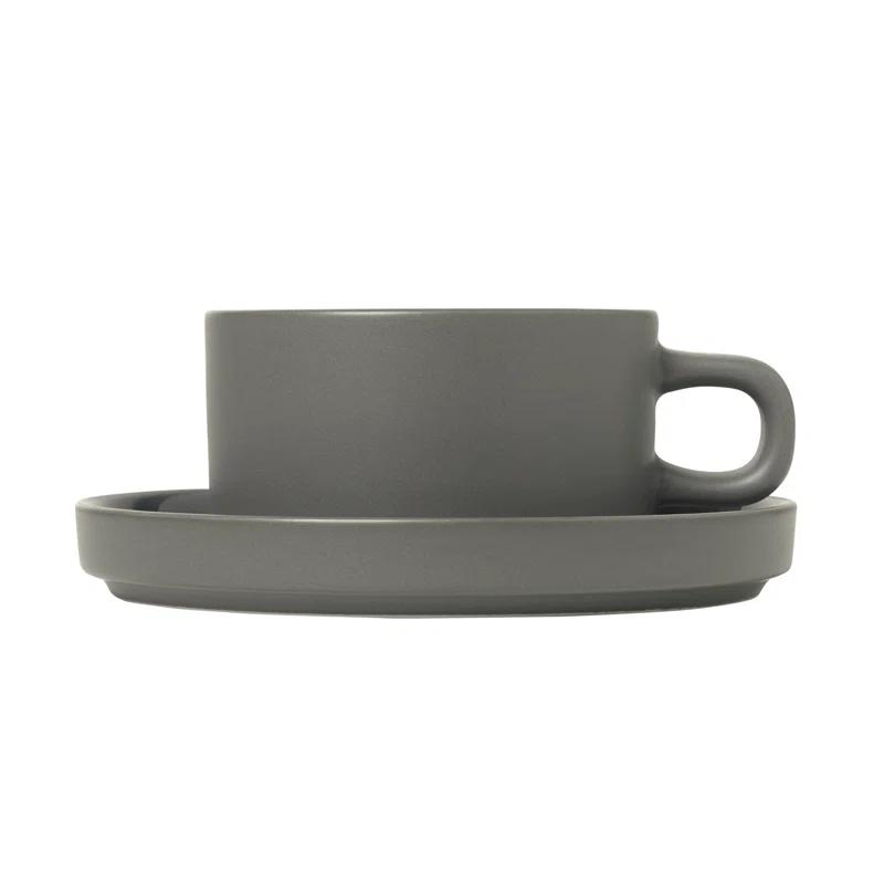 PILAR Stoneware Teacup & Saucer