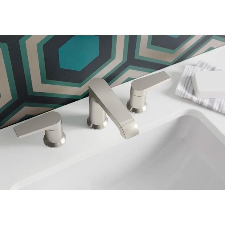 Kohler ® Hint ® Widespread Brushed Nickel Bathroom Sink Faucet