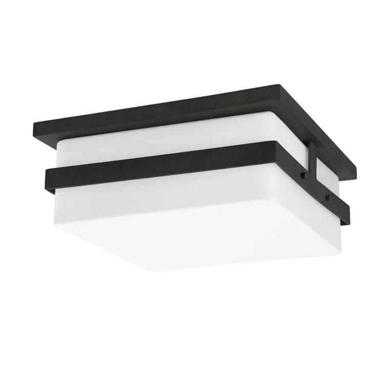 Travers Indoor / Outdoor Flush Mount Light - Black