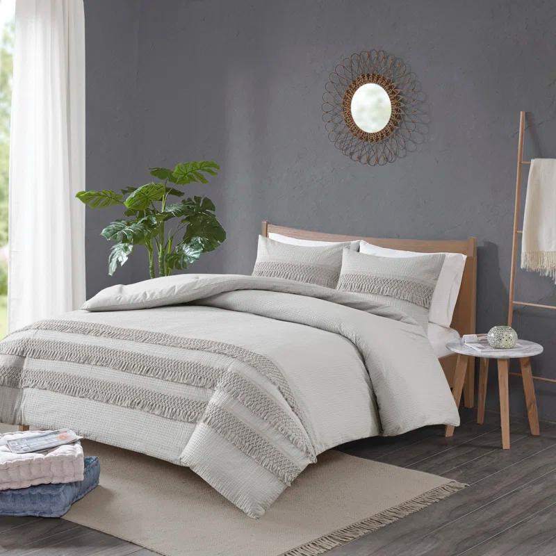 Kelly Clarkson Home Hugo Cotton Seersucker Duvet Cover Set