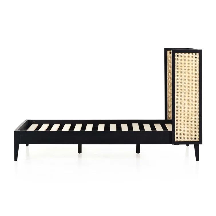 Jeni Platform Bed - Black / Queen