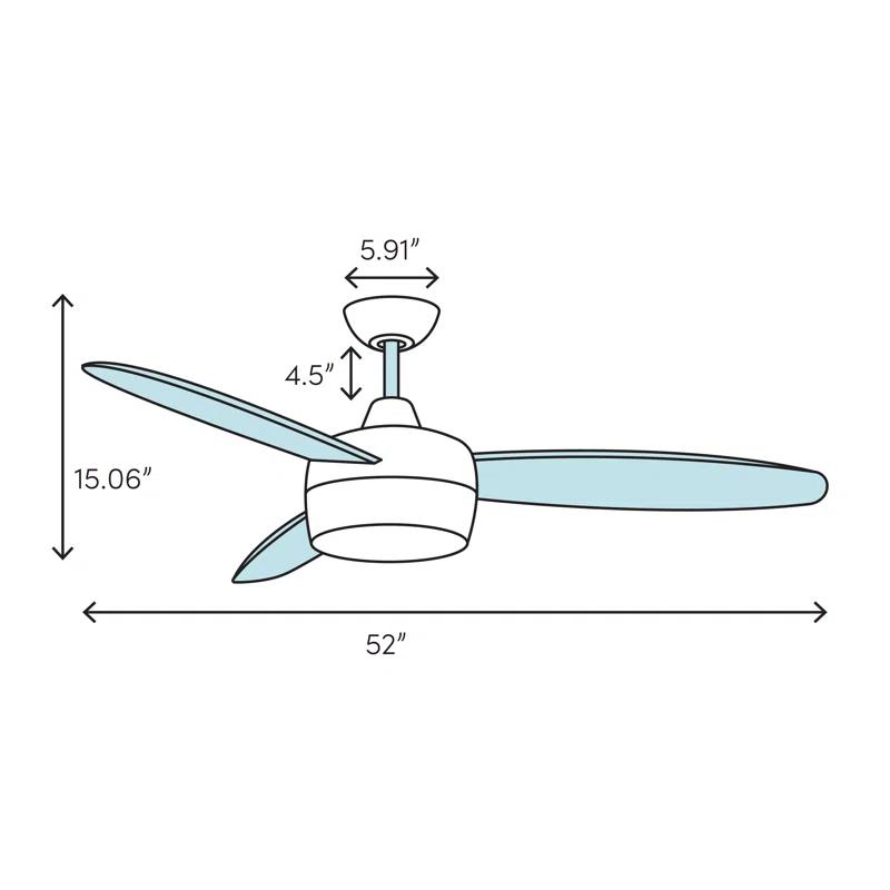 Pickett Ceiling Fan (52")