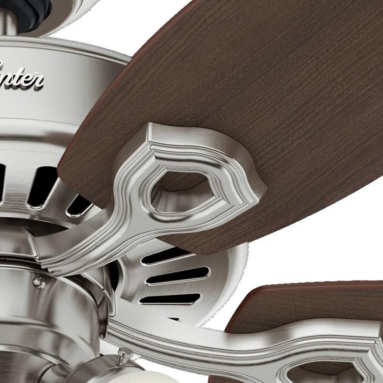 Hunter Fan 42" Builder 5 - Blade Standard Ceiling Fan with Pull Chain and Light Kit Included