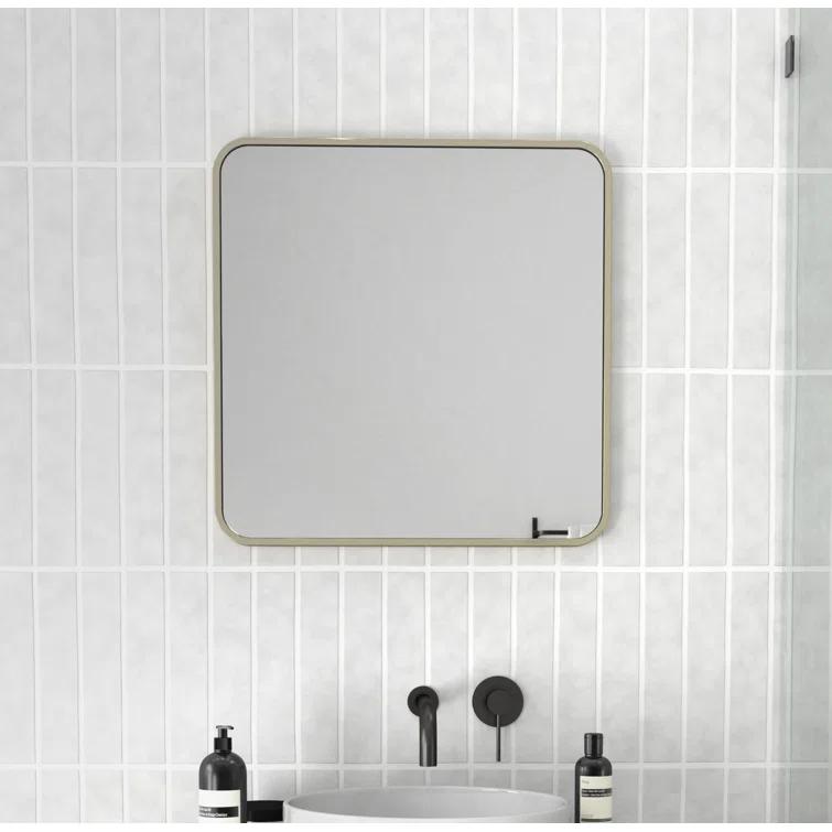 Trinity 22 in. x 48 in. Square Radius Mirror