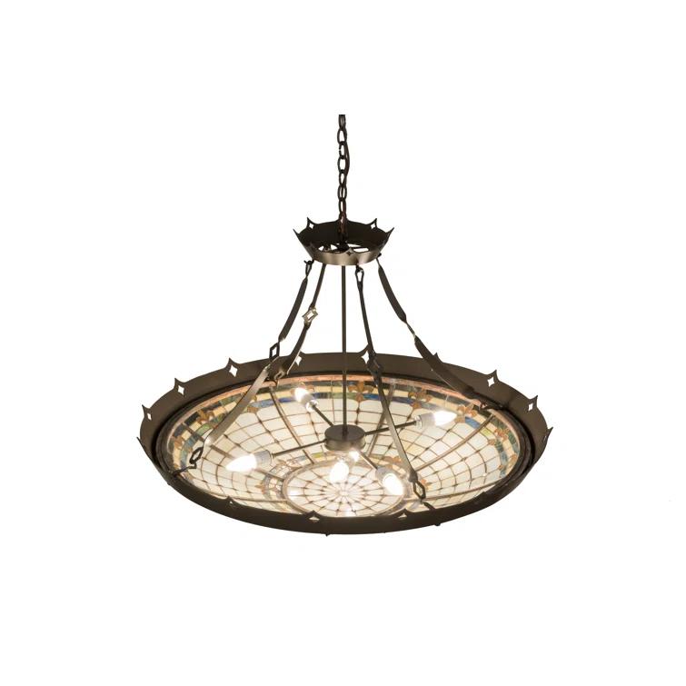 Timeless Bronze 40" Glass LED Indoor/Outdoor Pendant