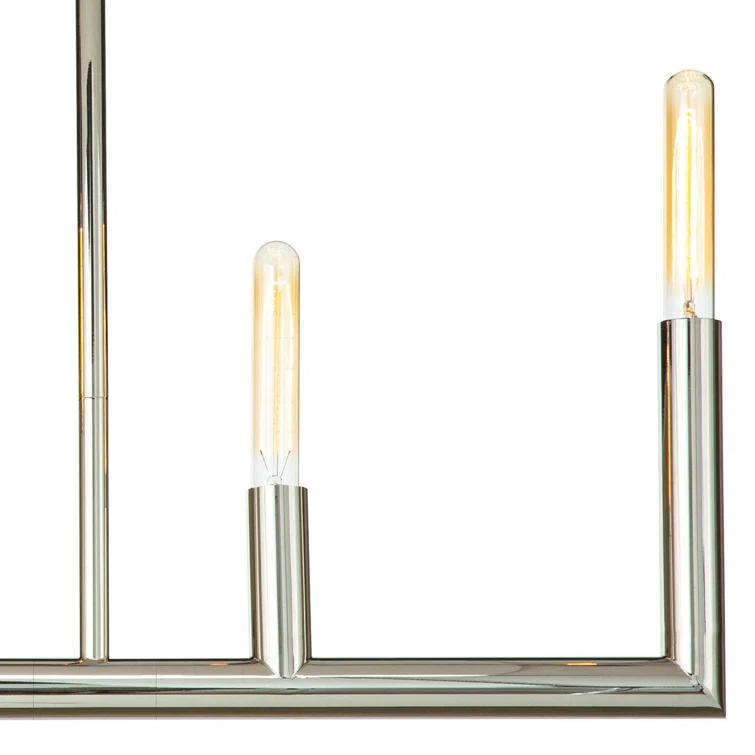 Wolfe Linear Chandelier by Regina Andrew by Regina Andrew - Polished Nickel