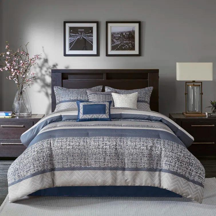 Madison Park Rhapsody 7 Piece Jacquard Comforter Set